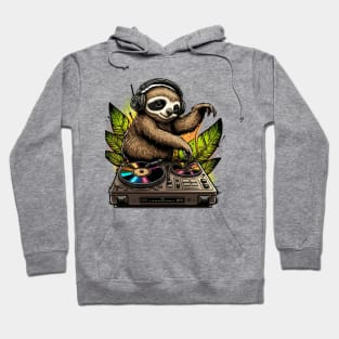 Cute Sloth DJ Hoodie